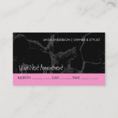 CARTE DE VISITE DE SALON DE COIFFURE ET DE SPA (Dos)