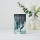 Carte de visite de salon de coiffure moderne Curl (Debout devant)