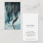 Carte de visite de salon de coiffure moderne Curl (Devant / Derrière)