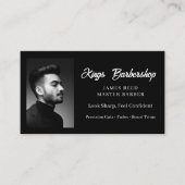Carte de visite de salon de coiffure moderne pour (Devant)