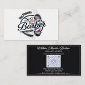 Carte de Visite de Salon de Coiffure pour Hommes (Devant / Derrière)