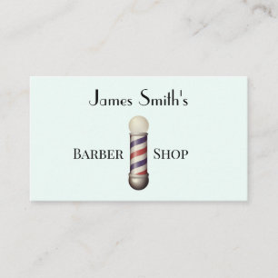 Carte de visite de salon de coiffure Simple White