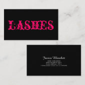 Carte de visite de salon de extensions de cils (Devant / Derrière)