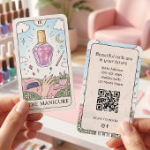 Carte de visite de salon de manucure Lilac Celesti