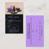 Carte de visite de salon de santé de massage de (Devant / Derrière)