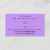 Carte de visite de salon de santé de massage de (Dos)