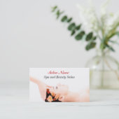Carte de visite de salon de santé de massage de (Debout devant)