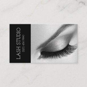 Carte de visite de salon de sourcils et cils avec