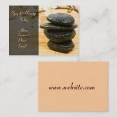 Carte de visite de salon de Spa&Beauty (Devant / Derrière)