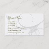 Carte de visite de salon de spa de jour (Dos)