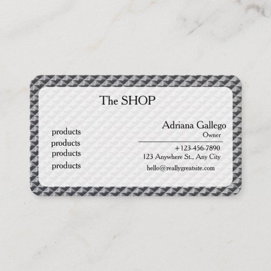 carte de visite de salon de thé (modifiable) (Devant)