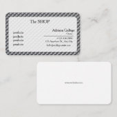 carte de visite de salon de thé (modifiable) (Devant / Derrière)