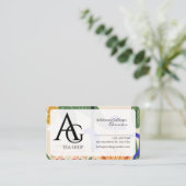 carte de visite de salon de thé (modifiable) (Debout devant)