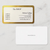 carte de visite de salon de thé (modifiable) (Devant / Derrière)