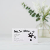 Carte de visite de salon pour animaux de compagnie (Debout devant)