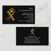 Carte de visite de salon pour animaux de compagnie (Devant / Derrière)