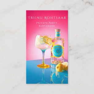 Carte de visite de salon privé Cocktails