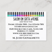 Carte de visite de salon sophistiqué (Dos)