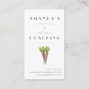 Carte de visite de santé et de bien-être personnal