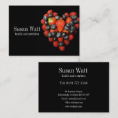 Carte de visite de santé et de nutrition (Devant / Derrière)