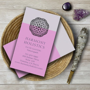 Carte de visite de santé holistique Mandala