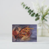 Carte de visite de saucisse fumé (Debout devant)