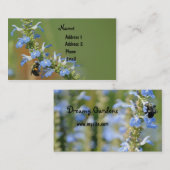 Carte de visite de sauge et d'abeille (Devant / Derrière)