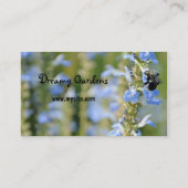 Carte de visite de sauge et d'abeille (Dos)