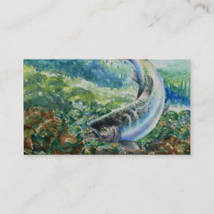 Carte de visite de saumon chinook