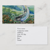 Carte de visite de saumon chinook (Devant / Derrière)