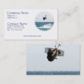 Carte de visite de saut de Kiteboarding (Devant / Derrière)