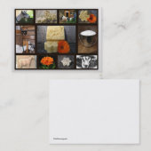 Carte de visite de savon de chèvre de demi-lune (Devant / Derrière)