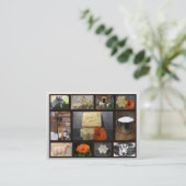 Carte de visite de savon de chèvre de demi-lune (Debout devant)