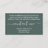 Carte de visite De Savon Et De Bougie Du Logo Feui (Dos)