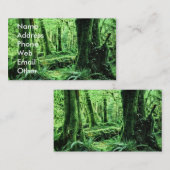 Carte de visite de scène de forêt (Devant / Derrière)