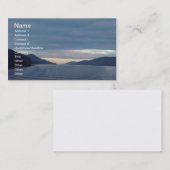 Carte de visite de scène de lac (Devant / Derrière)