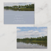Carte de visite de scène de rivière (Devant / Derrière)