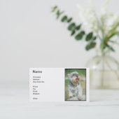 Carte de visite de Schnauzer miniature (Debout devant)