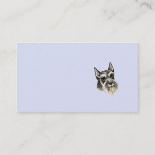 Carte de visite de Schnauzer miniature