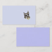 Carte de visite de Schnauzer miniature (Devant / Derrière)