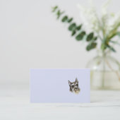 Carte de visite de Schnauzer miniature (Debout devant)