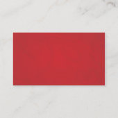 Carte de visite de Schoolhouse Teachers ROUGE (Dos)
