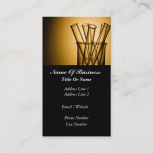 Carte de visite de scientifique