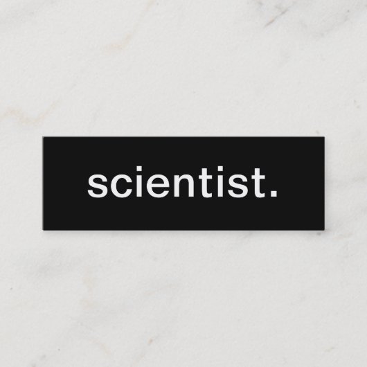 Carte de visite de scientifique (Devant)