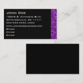 Carte de visite de scintillement d'améthyste (Devant / Derrière)