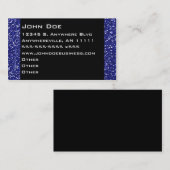 Carte de visite de scintillement de saphir (Devant / Derrière)