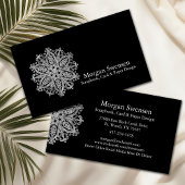 Carte de visite de scrapbooking graphique Mandala 