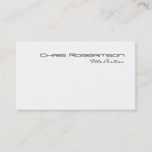Carte de visite de script de charme noir blanc