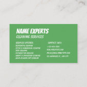 Carte de visite de script de coiffeur de salon de  (Dos)