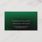 Carte de visite de script de maquillage couleur ve (Dos)